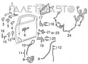 Blocare maner exterior fata stanga GMC Terrain 18-