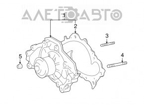 Водяная помпа 3MZ-FE Lexus ES330 новый OEM оригинал