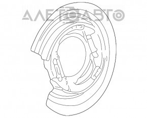 Capacul discului de frână față stânga Mercedes X164 GL W164 ML W251 R