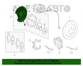 Capacul discului de frână față stânga Mercedes X164 GL W164 ML W251 R