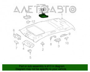 Plafonul de iluminare al pasagerilor Mercedes W164 ML.