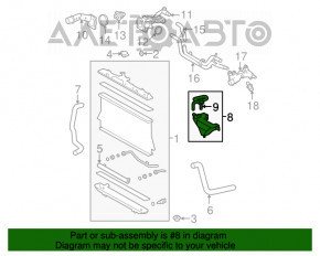 Rezervor de expansiune pentru răcire Toyota Highlander 08-13 cu capac