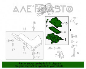 Corpul filtrului de aer Nissan Maxima A36 16- 3.5