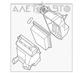 Corpul filtrului de aer Nissan Sentra 13-19 1.6 1.8 nou OEM original