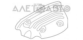 Protecția colectorului stâng Infiniti FX35 03-08