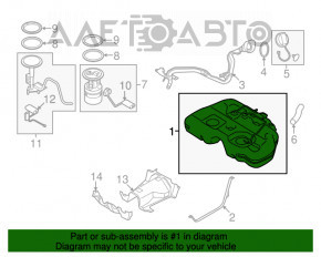 Топливный бак Nissan Murano z52 15-