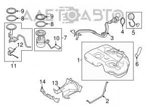 Топливный бак Nissan Murano z52 15-