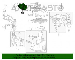 Conductă de aer către colectorul Honda Accord 13-17 3.5