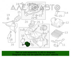 Conducta de aerisire a doua pentru Honda Accord 18-22 2.0 hibrid