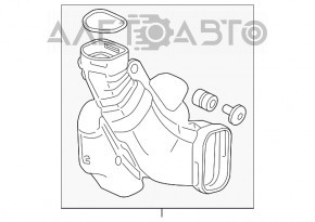 Conductă de aer către rezonatorul Honda Accord 13-17 3.5