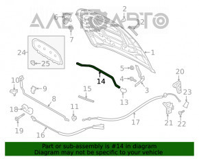 Garnitura grilei stergatoarelor VW Jetta 19-