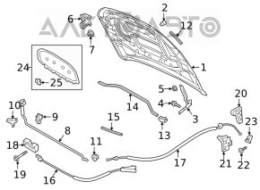 Garnitura grilei stergatoarelor VW Jetta 19-