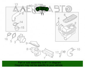 Conductă de aer către filtrul de aer VW CC 08-17, nou, original OEM