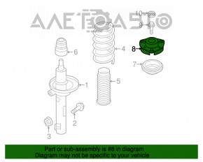 Suport amortizor față dreapta Audi Q3 8U 15-18