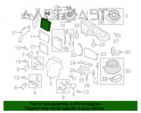 Radiatorul de încălzire a încălzitorului pentru Audi Q3 8U 15-18