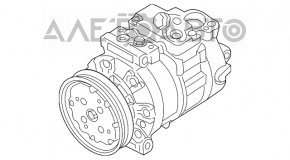 Compresorul de aer condiționat pentru Audi Q3 8U 15-18 CCTA Denso