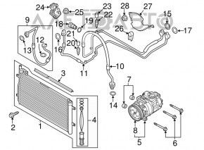 Compresorul de aer condiționat pentru Audi Q3 8U 15-18 CCTA Denso