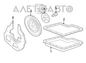 Piulița volantului arborelui cotit Ford Explorer 20- 2.3T 6 buc