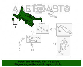 Bara spate pentru Subaru Outback 10-14