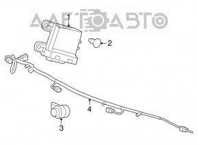 Controlul asistenței de parcare Chevrolet Volt 11-15 are suportul rupt.