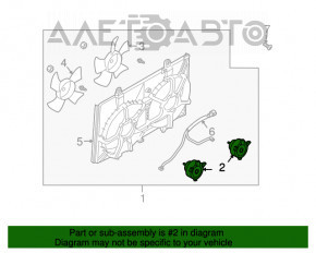 Motorul ventilatorului de răcire stânga pentru Infiniti FX35 03-08