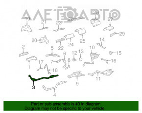 Tubul de admisie cu catalizator dreapta Mercedes W221 M273