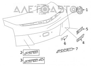 Emblema spate a Cadillac CTS 14 pre-restilizare.