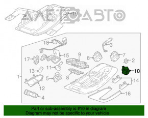 Butonul de deschidere a portbagajului exterior GMC Terrain 10-17 tip 2