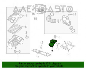 Conductă de aer de la filtrul de aer pentru Chevrolet Malibu 13-15 hibrid