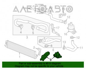 Pompa de răcire a invertorului pentru Chevrolet Malibu 13-15 hibrid.