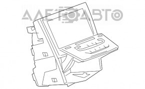 Monitor, display, navigație, controlul climei pentru Cadillac ATS 13-14, ecran de 8 inch.