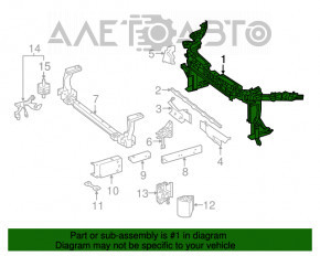 Suport radiator superior Mercedes CLA 14-19