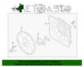 Ventilatorul de răcire al computerului Kia Sorento 16-20