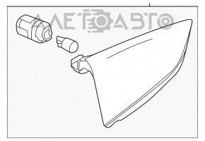 Semnalizatorul din față stânga Nissan Leaf 11-17 nou OEM original