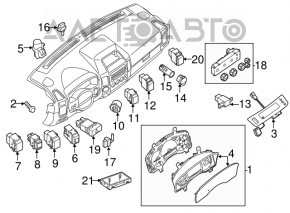 Monitor, afișaj Nissan Murano z51 09-14