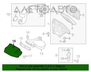 Воздухоприемник Hyundai Santa FE Sport 13-18