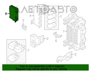 Modulul de control al caroseriei Nissan Versa Note 13-19