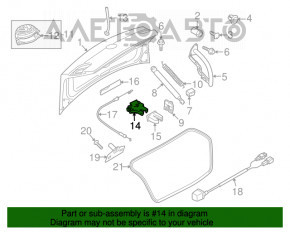 Замок крышки багажника Audi A4 B8 08-16 седан