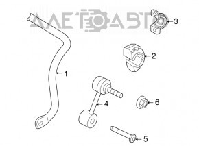 Stabilizator spate Audi Q3 8U 15-18 AWD 21,7mm