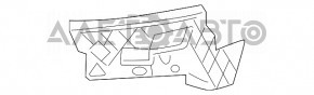 Suportul pentru bara de protecție față dreapta VW CC 13-17, nou, original OEM.