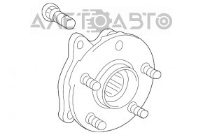 Rulment roată față dreapta Toyota Prius 30 10-15