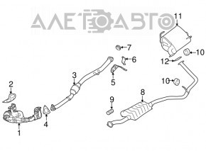 Silencer spate cu baie Subaru XV Crosstrek 13-17