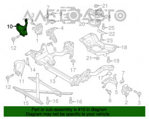 Protecția motorului dreapta pentru Audi Q5 8R 13-17 2.0T, hibrid