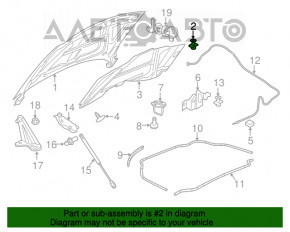 Bara de capota stanga Dodge Durango 11-