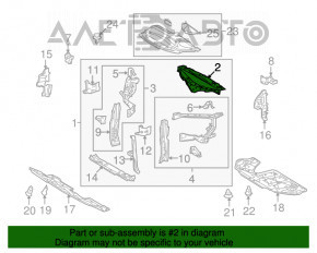 Bara de sus a televizorului Lexus RX350 RX450h 10-15 nou TW neoriginal.