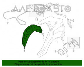 Подкрылок задний правый Subaru XV Crosstrek 13-17