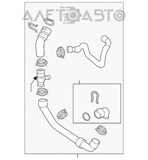 Teava de racire inferioara Audi Q3 8U 15-18 CCTA cu eliberare rapida noua originala OEM