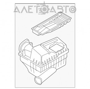 Корпус воздушного фильтра Audi Q3 8U 15-18 CCTA OEM