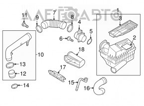 Корпус воздушного фильтра Audi Q3 8U 15-18 CCTA OEM