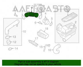 Conducta de aer de la filtru pentru Audi Q3 8U 15-18 CCTA